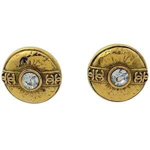Chanel Cc Logo Round Clip-On Earrings #246994C62B